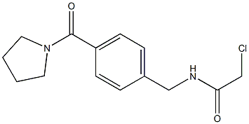  2-chloro-N-[4-(pyrrolidin-1-ylcarbonyl)benzyl]acetamide