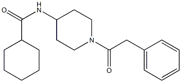  N1-[1-(2-phenylacetyl)-4-piperidyl]cyclohexane-1-carboxamide