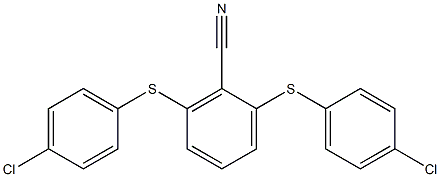 2,6-di[(4-chlorophenyl)thio]benzonitrile Structure