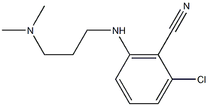 2-chloro-6-{[3-(dimethylamino)propyl]amino}benzonitrile 结构式