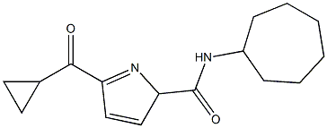  N-cycloheptyl-5-(cyclopropylcarbonyl)-2H-pyrrole-2-carboxamide