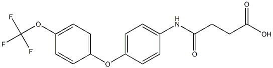 4-oxo-4-{4-[4-(trifluoromethoxy)phenoxy]anilino}butanoic acid Struktur