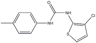 N-(3-chloro-2-thienyl)-N'-(4-methylphenyl)urea Struktur