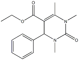 ethyl 1,3,6-trimethyl-2-oxo-4-phenyl-1,2,3,4-tetrahydropyrimidine-5-carboxylate Structure