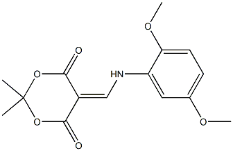 5-[(2,5-dimethoxyanilino)methylene]-2,2-dimethyl-1,3-dioxane-4,6-dione