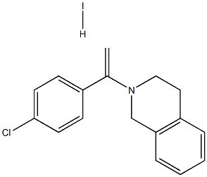 2-[1-(4-chlorophenyl)vinyl]-1,2,3,4-tetrahydroisoquinoline hydroiodide 结构式