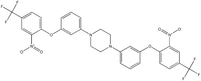 1,4-di{3-[2-nitro-4-(trifluoromethyl)phenoxy]phenyl}piperazine