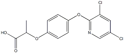 2-{4-[(3,5-dichloro-2-pyridyl)oxy]phenoxy}propanoic acid Structure