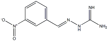 2-(3-nitrobenzylidene)hydrazine-1-carboximidamide,,结构式