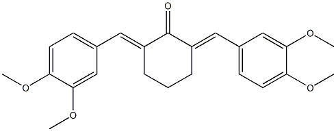 2,6-di(3,4-dimethoxybenzylidene)cyclohexan-1-one|