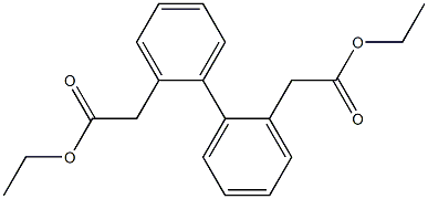 ethyl 2-[2'-(2-ethoxy-2-oxoethyl)[1,1'-biphenyl]-2-yl]acetate Structure