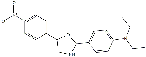 N1,N1-diethyl-4-[5-(4-nitrophenyl)-1,3-oxazolan-2-yl]aniline,,结构式