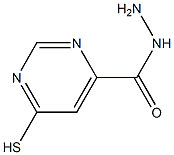 6-mercaptopyrimidine-4-carbohydrazide Structure