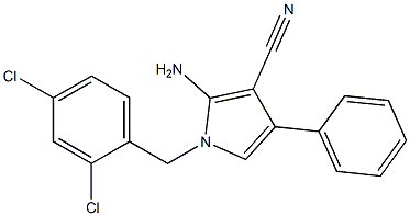  2-amino-1-(2,4-dichlorobenzyl)-4-phenyl-1H-pyrrole-3-carbonitrile