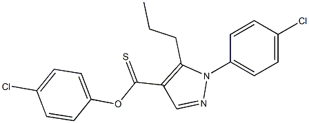  4-chlorophenyl 1-(4-chlorophenyl)-5-propyl-1H-pyrazole-4-carbothioate