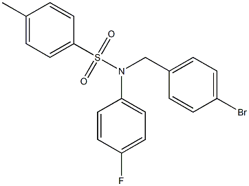 N1-(4-bromobenzyl)-N1-(4-fluorophenyl)-4-methylbenzene-1-sulfonamide Structure