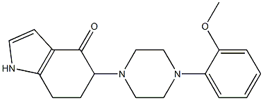 5-[4-(2-methoxyphenyl)piperazino]-1,5,6,7-tetrahydro-4H-indol-4-one,,结构式