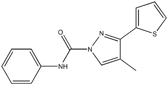 N1-phenyl-4-methyl-3-(2-thienyl)-1H-pyrazole-1-carboxamide