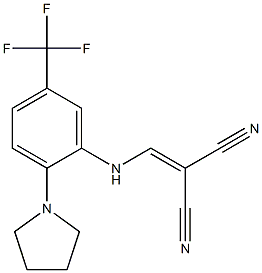 2-{[2-tetrahydro-1H-pyrrol-1-yl-5-(trifluoromethyl)anilino]methylidene}malononitrile