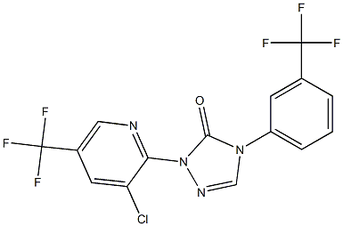 2-[3-chloro-5-(trifluoromethyl)-2-pyridinyl]-4-[3-(trifluoromethyl)phenyl]-2,4-dihydro-3H-1,2,4-triazol-3-one