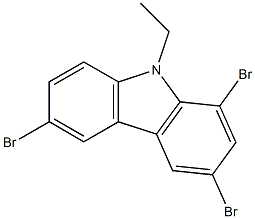1,3,6-tribromo-9-ethyl-9H-carbazole Structure