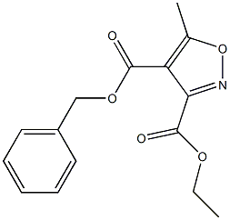 4-benzyl 3-ethyl 5-methyl-3,4-isoxazoledicarboxylate Structure