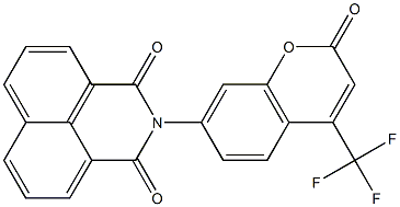 2-[2-oxo-4-(trifluoromethyl)-2H-chromen-7-yl]-2,3-dihydro-1H-benzo[de]isoquinoline-1,3-dione Structure