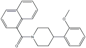 [4-(2-methoxyphenyl)piperidino](1-naphthyl)methanone Structure
