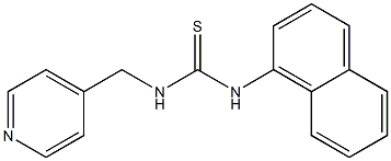 N-(1-naphthyl)-N'-(4-pyridylmethyl)thiourea Structure