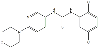 N-(2,5-dichlorophenyl)-N'-(6-morpholino-3-pyridyl)thiourea Structure