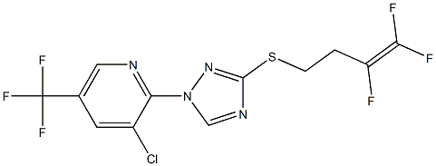 3-chloro-2-{3-[(3,4,4-trifluoro-3-butenyl)sulfanyl]-1H-1,2,4-triazol-1-yl}-5-(trifluoromethyl)pyridine