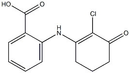 2-[(2-chloro-3-oxo-1-cyclohexenyl)amino]benzenecarboxylic acid,,结构式