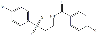  N-{2-[(4-bromophenyl)sulfonyl]ethyl}-4-chlorobenzenecarboxamide