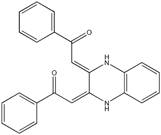 2-[3-(2-oxo-2-phenylethylidene)-1,2,3,4-tetrahydroquinoxalin-2-yliden]-1-phenylethan-1-one Structure