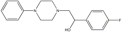 1-(4-fluorophenyl)-2-(4-phenylpiperazino)-1-ethanol 结构式