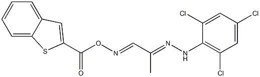 1-{[(1-benzothiophen-2-ylcarbonyl)oxy]imino}acetone N-(2,4,6-trichlorophenyl)hydrazone