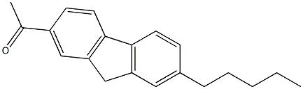 1-(7-pentyl-9H-fluoren-2-yl)ethan-1-one Structure