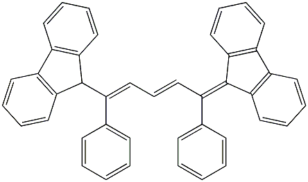 9-[5-(9H-fluoren-9-yliden)-1,5-diphenylpenta-1,3-dienyl]-9H-fluorene Structure