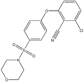  2-chloro-6-[4-(morpholinosulfonyl)phenoxy]benzonitrile