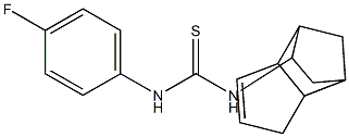 N-(4-fluorophenyl)-N'-tricyclo[5.2.1.0~2,6~]dec-4-en-8-ylthiourea Struktur