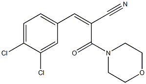 3-(3,4-dichlorophenyl)-2-(morpholinocarbonyl)acrylonitrile Structure