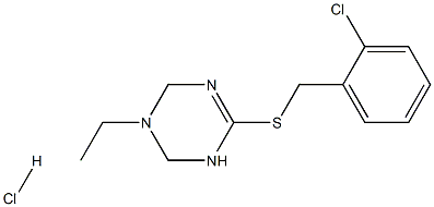 6-[(2-chlorobenzyl)thio]-3-ethyl-1,2,3,4-tetrahydro-1,3,5-triazine hydrochloride