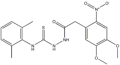 N1-(2,6-dimethylphenyl)-2-[2-(4,5-dimethoxy-2-nitrophenyl)acetyl]hydrazine- 1-carbothioamide