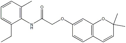 N1-(2-ethyl-6-methylphenyl)-2-[(2,2-dimethyl-2H-chromen-7-yl)oxy]acetamide|