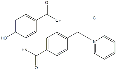 1-{4-[(5-carboxy-2-hydroxyanilino)carbonyl]benzyl}pyridinium chloride 结构式