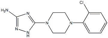 5-[4-(2-chlorophenyl)piperazino]-1H-1,2,4-triazol-3-amine,,结构式