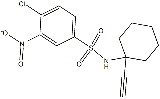 N1-(1-eth-1-ynylcyclohexyl)-4-chloro-3-nitrobenzene-1-sulfonamide Struktur