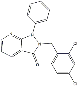 2-(2,4-dichlorobenzyl)-1-phenyl-1,2-dihydro-3H-pyrazolo[3,4-b]pyridin-3-one