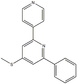 4-(methylthio)-2-phenyl-6-(4-pyridyl)pyridine Structure