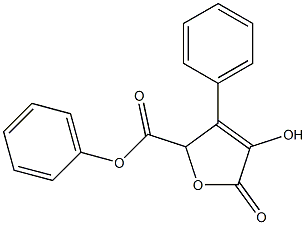 4-hydroxy-5-oxo-2,3-diphenyl-2,5-dihydrofuran-2-carboxylic acid,,结构式